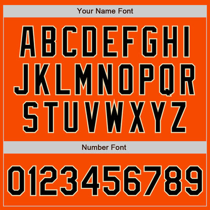 Custom Orange Black-City Cream Authentic Baseball Jersey - Sky-Custom