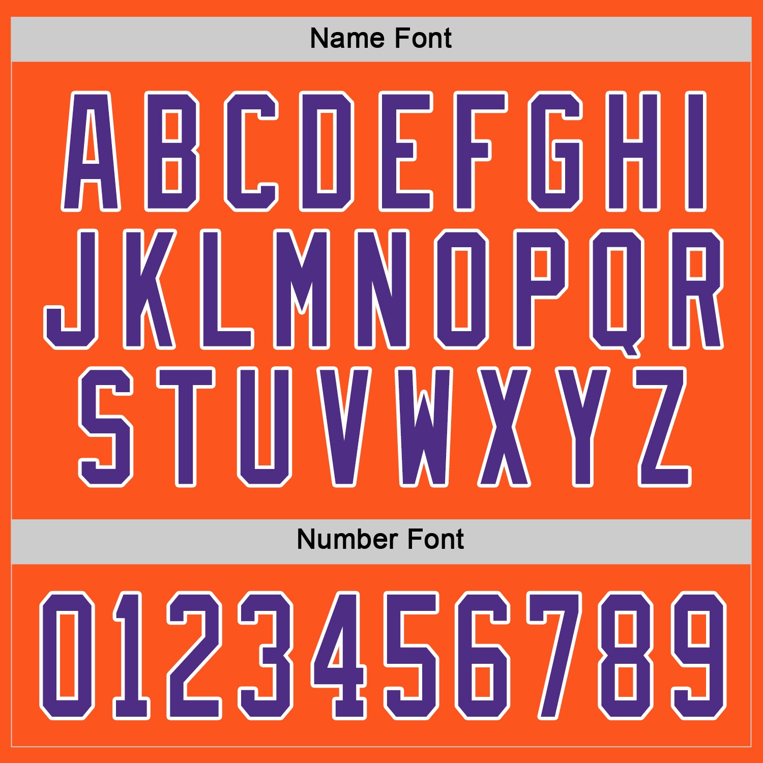 Custom Orange Purple-White Hockey Jersey - Sky-Custom