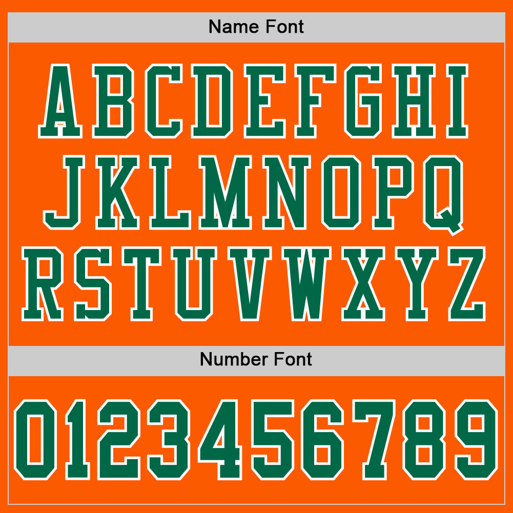 Custom Orange Kelly Green-White Mesh Authentic Football Jersey - Sky-Custom