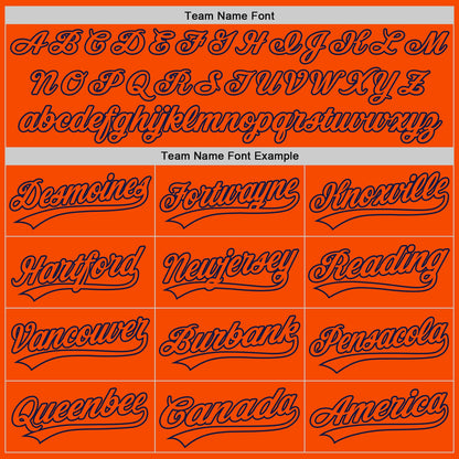 Custom Orange Orange-Navy Authentic Baseball Jersey - Sky-Custom