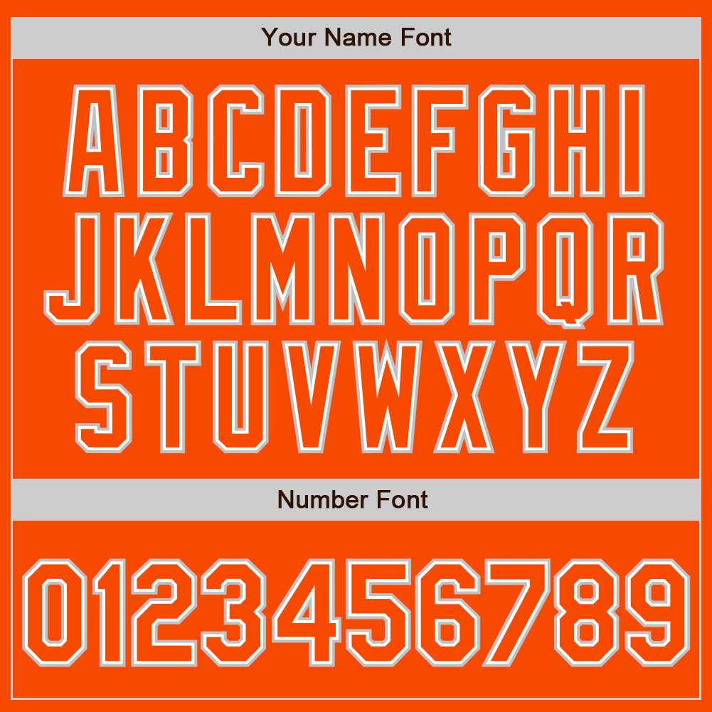 Custom Orange Orange-Gray Authentic Baseball Jersey - Sky-Custom