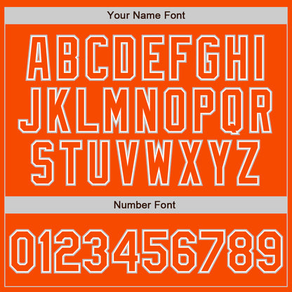 Custom Orange Orange-Gray Authentic Baseball Jersey - Sky-Custom
