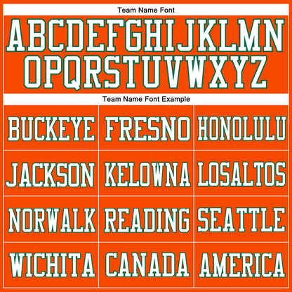 Custom Orange White-Kelly Green Mesh Authentic Football Jersey - Sky-Custom