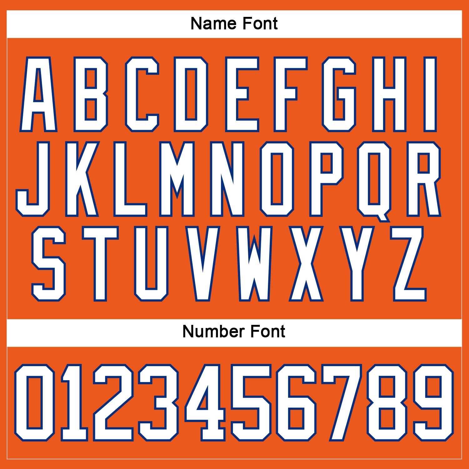 Custom Orange White-Royal Hockey Lace Neck Jersey - Sky-Custom