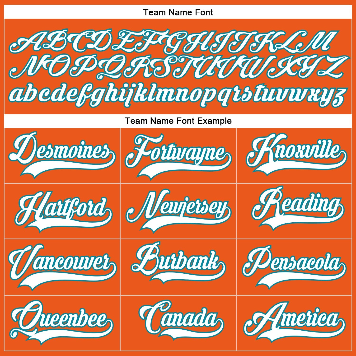 Custom Orange White-Teal Hockey Lace Neck Jersey - Sky-Custom