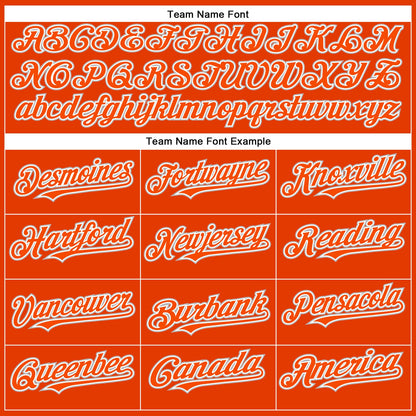 Custom Orange White-Gray Authentic Baseball Jersey - Sky-Custom