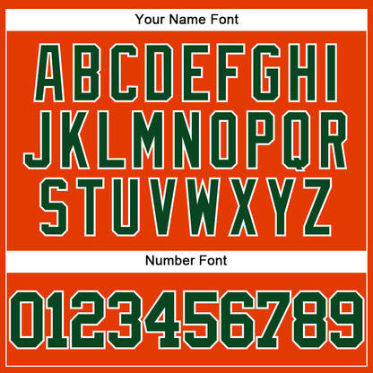 Custom Orange Green-White Authentic Baseball Jersey - Sky-Custom