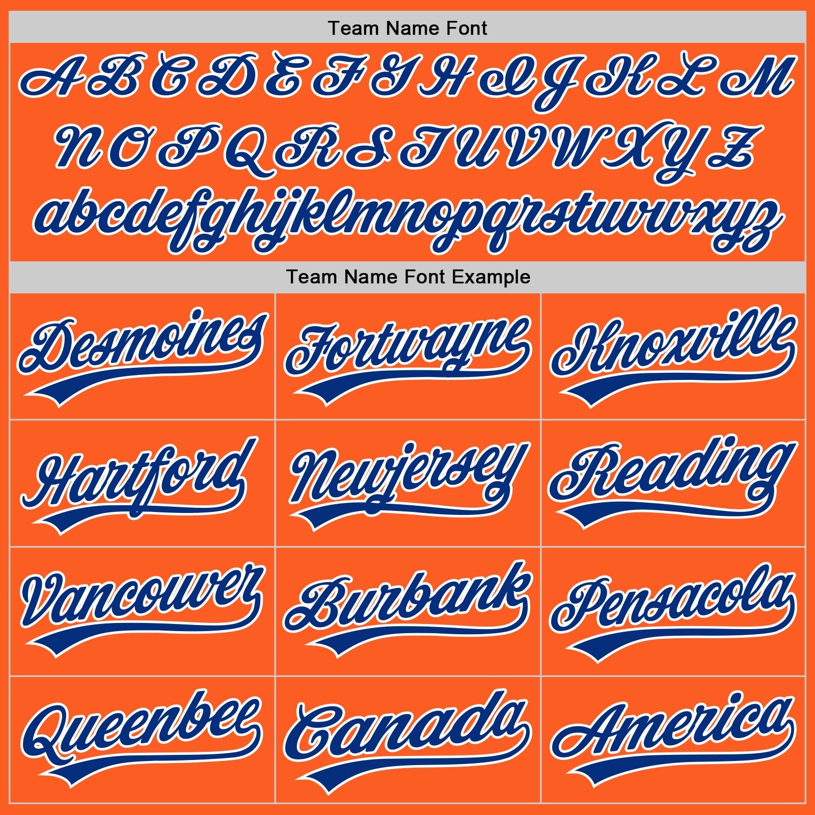 Custom Orange Royal-White Authentic Throwback Baseball Jersey - Sky-Custom