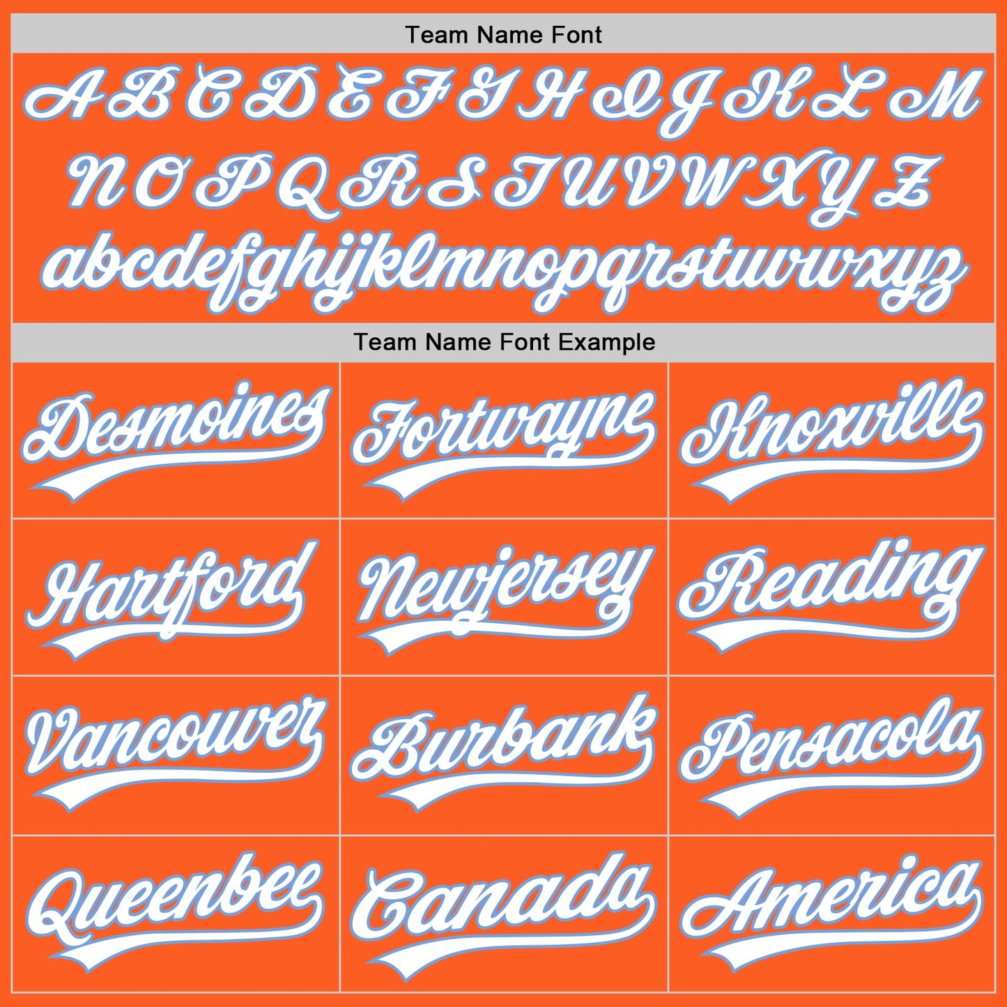 Custom Orange White-Light Blue Authentic Throwback Baseball Jersey - Sky-Custom