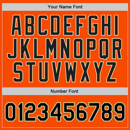 Custom Orange Black Cream-Old Gold Authentic Throwback Basketball Jersey - Sky-Custom