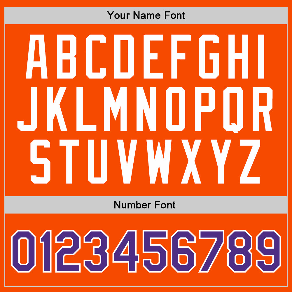 Custom Orange Purple-White Authentic Throwback Basketball Jersey - Sky-Custom