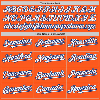 Custom Orange White-Royal Mesh Authentic Throwback Baseball Jersey - Sky-Custom