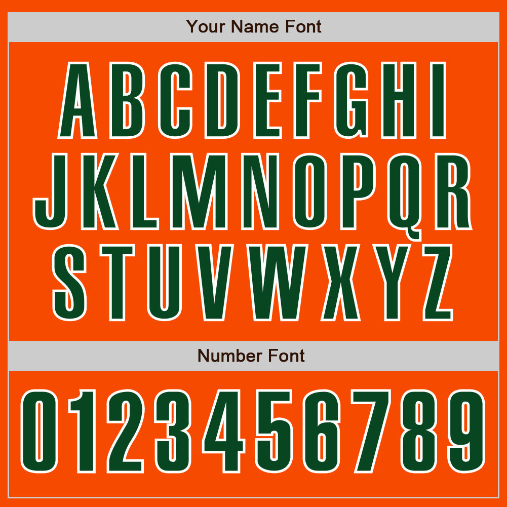 Custom Orange Green-White Authentic Baseball Jersey - Sky-Custom