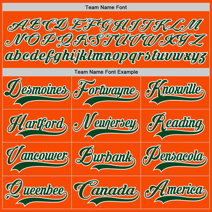 Custom Orange Green-White Hockey Lace Neck Jersey - Sky-Custom
