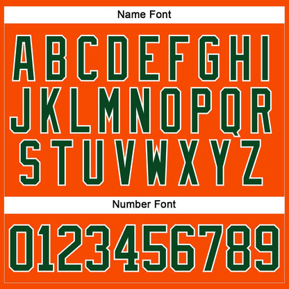 Custom Orange Green-White Hockey Lace Neck Jersey - Sky-Custom