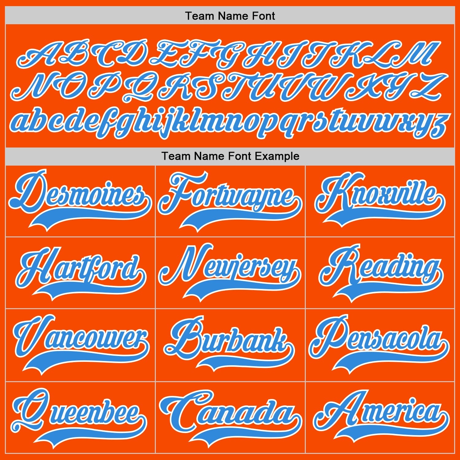 Custom Orange Powder Blue-White Hockey Lace Neck Jersey - Sky-Custom