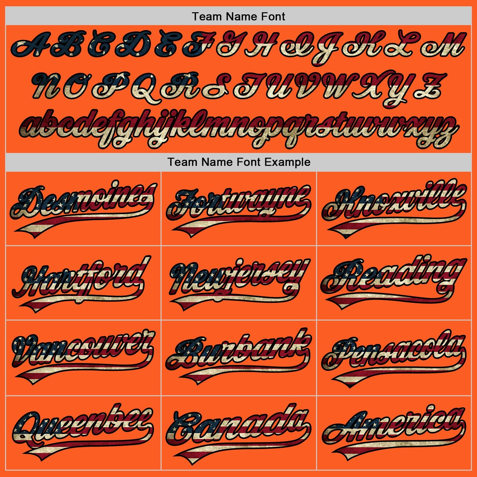 Custom Orange Vintage USA Flag-Black Authentic Throwback Baseball Jersey - Sky-Custom