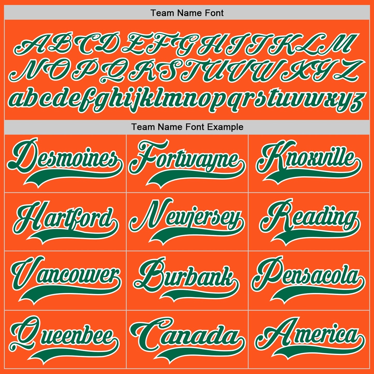 Custom Orange Kelly Green-White Hockey Jersey - Sky-Custom