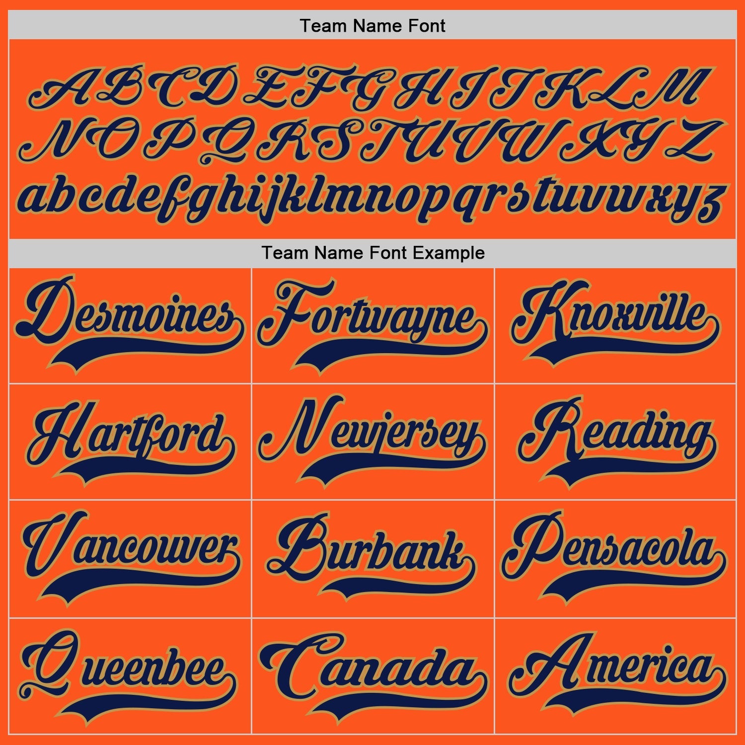 Custom Orange Navy-Old Gold Hockey Jersey - Sky-Custom