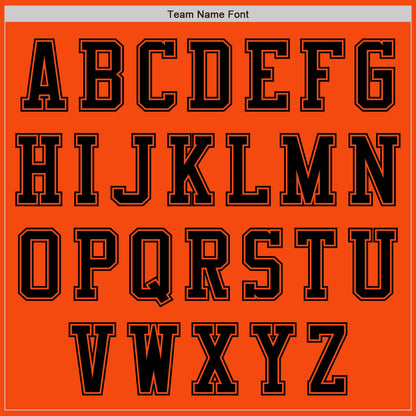 Custom Orange Black Authentic Baseball Jersey - Sky-Custom