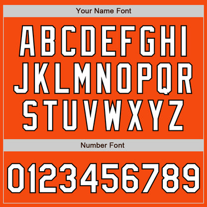 Custom Orange White-Black Authentic Baseball Jersey - Sky-Custom