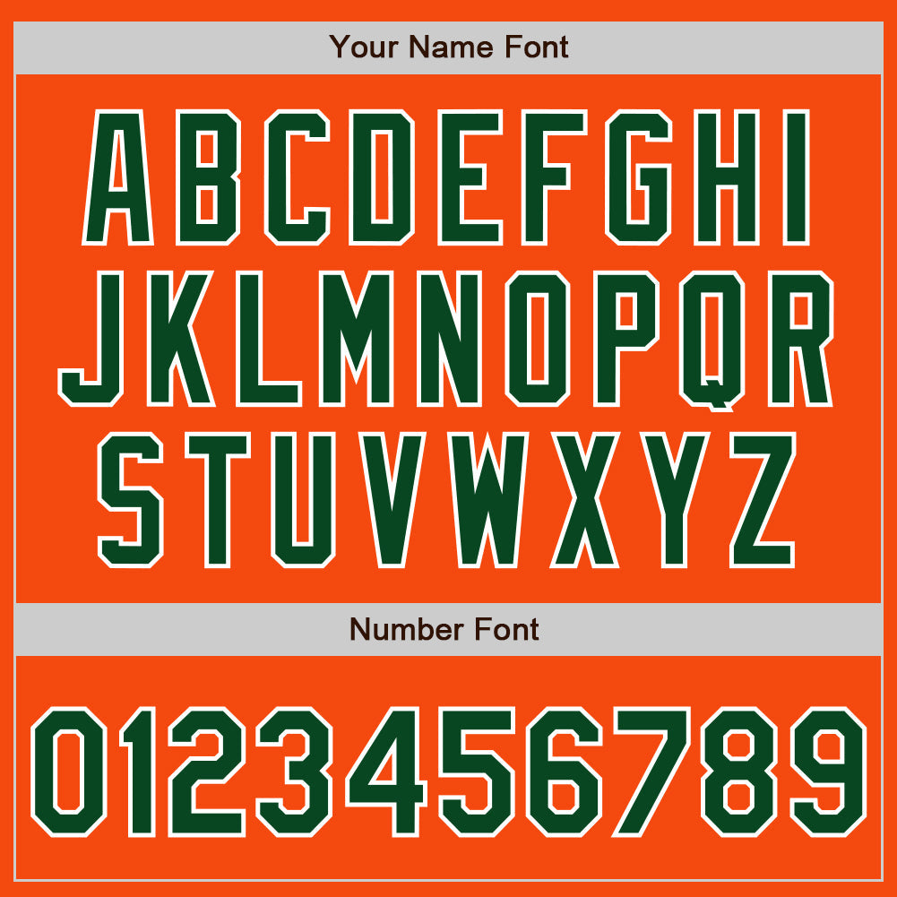 Custom Orange Green-White Authentic Baseball Jersey - Sky-Custom