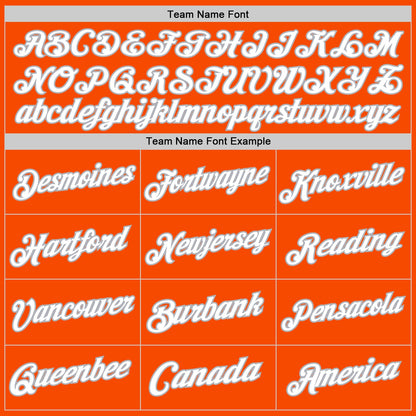 Custom Orange White-Gray Authentic Throwback Basketball Jersey - Sky-Custom