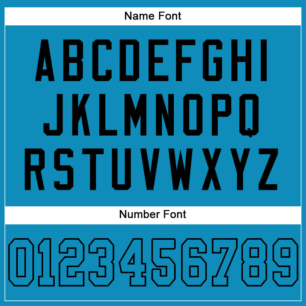 Custom Panther Blue Panther Blue-Black Mesh Authentic Football Jersey - Sky-Custom