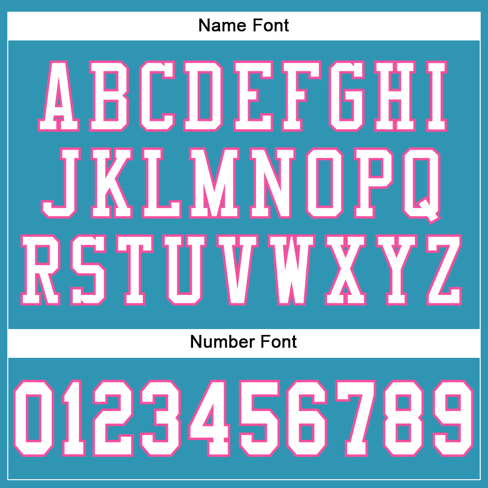 Custom Panther Blue White-Pink Mesh Authentic Football Jersey - Sky-Custom