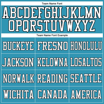 Custom Panther Blue White-Black Mesh Authentic Football Jersey - Sky-Custom