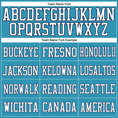 Custom Panther Blue White-Navy Mesh Authentic Football Jersey - Sky-Custom