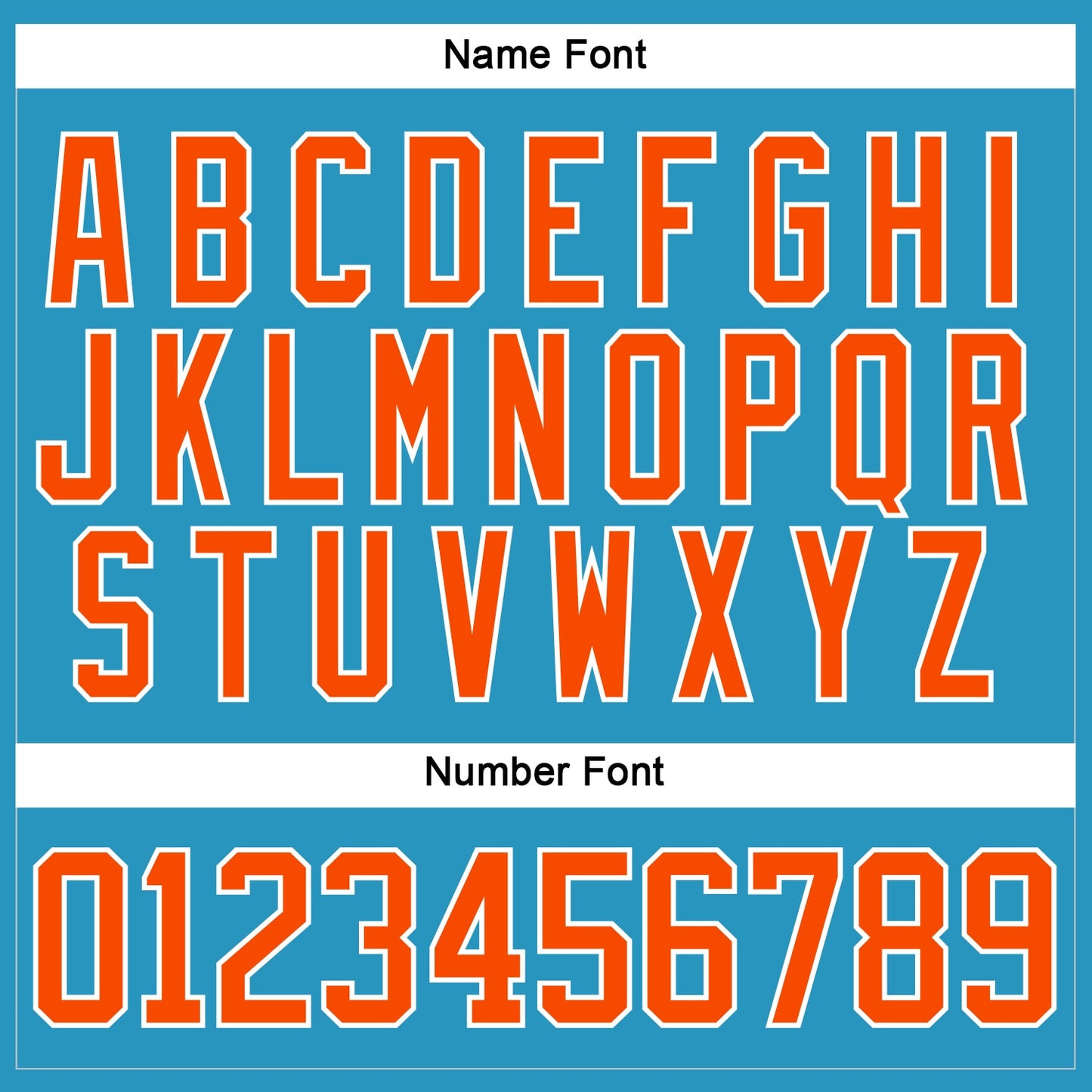 Custom Panther Blue Orange-White Hockey Lace Neck Jersey - Sky-Custom