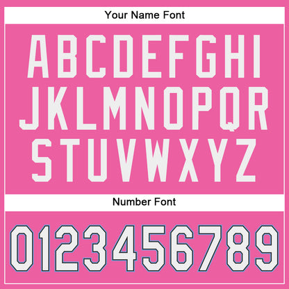 Custom Pink White-Light Blue Authentic Baseball Jersey - Sky-Custom