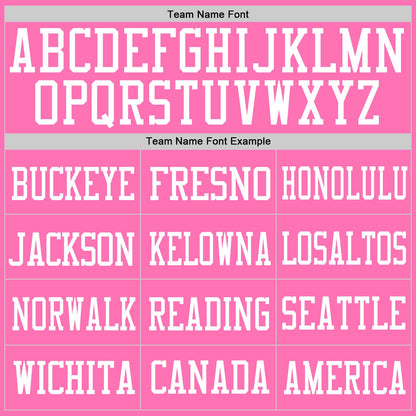 Custom Pink Pink-White Mesh Authentic Football Jersey - Sky-Custom