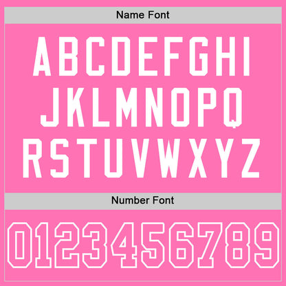 Custom Pink Pink-White Mesh Authentic Football Jersey - Sky-Custom