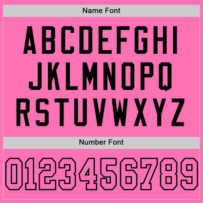 Custom Pink Pink-Black Mesh Authentic Football Jersey - Sky-Custom