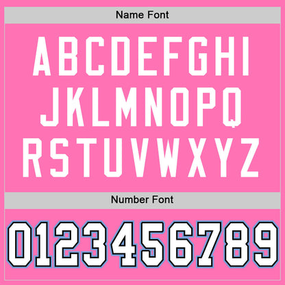 Custom Pink White-Light Blue Mesh Authentic Football Jersey - Sky-Custom