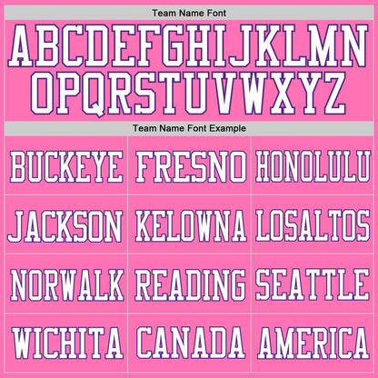 Custom Pink White-Purple Mesh Authentic Football Jersey - Sky-Custom