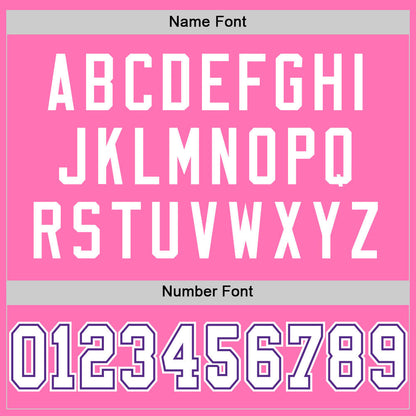 Custom Pink White-Purple Mesh Authentic Football Jersey - Sky-Custom