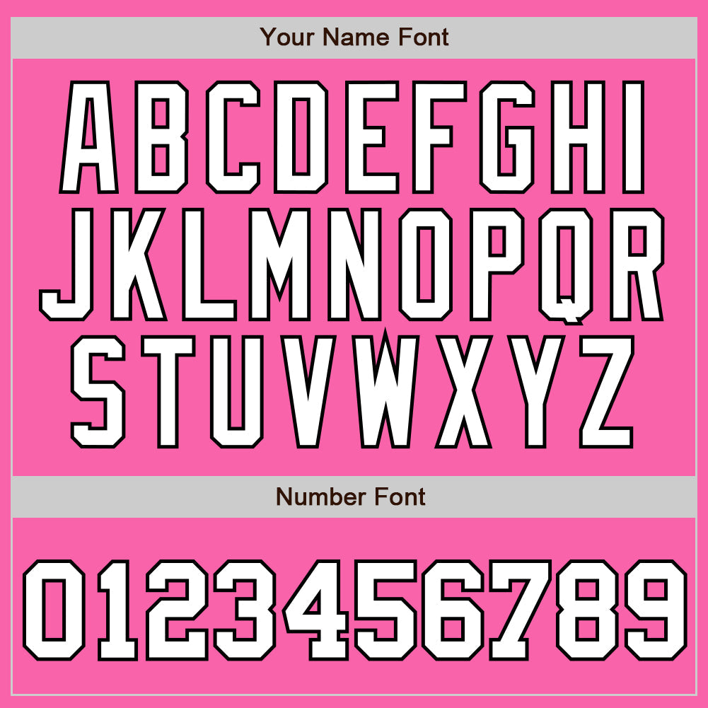 Custom Pink White Pinstripe White-Black Authentic Baseball Jersey - Sky-Custom