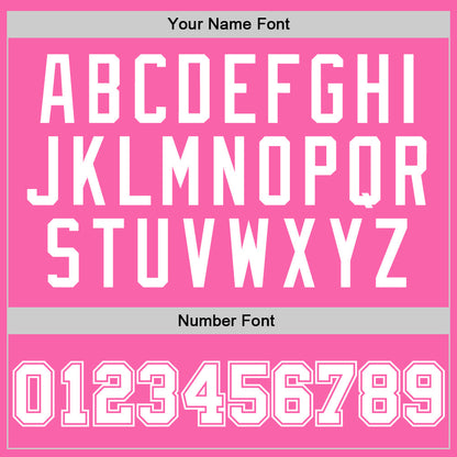 Custom Pink White Authentic Throwback Basketball Jersey - Sky-Custom