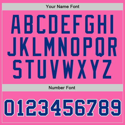 Custom Pink Royal-White Authentic Throwback Basketball Jersey - Sky-Custom