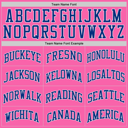 Custom Pink Royal-White Authentic Throwback Basketball Jersey - Sky-Custom