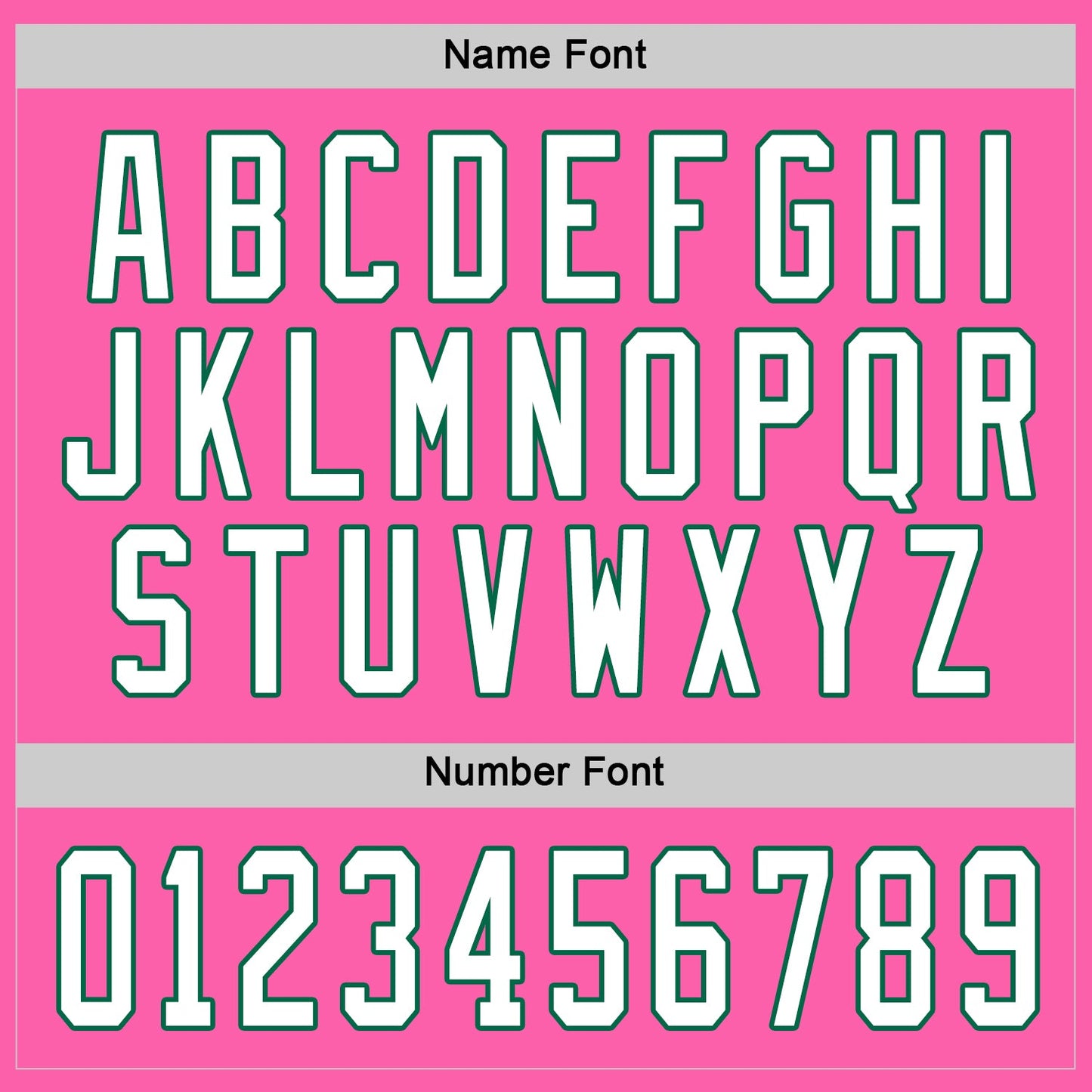 Custom Pink White-Kelly Green Hockey Jersey - Sky-Custom