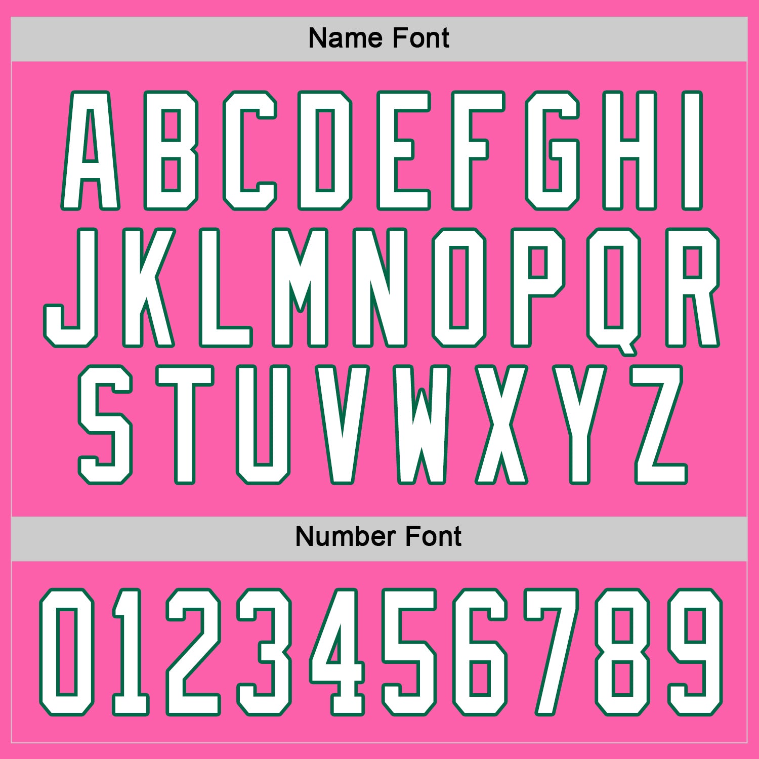 Custom Pink White-Kelly Green Hockey Jersey - Sky-Custom
