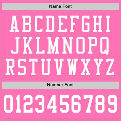 Custom Pink White Mesh Authentic Football Jersey - Sky-Custom