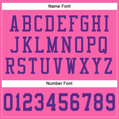 Custom Pink Purple Mesh Authentic Football Jersey - Sky-Custom