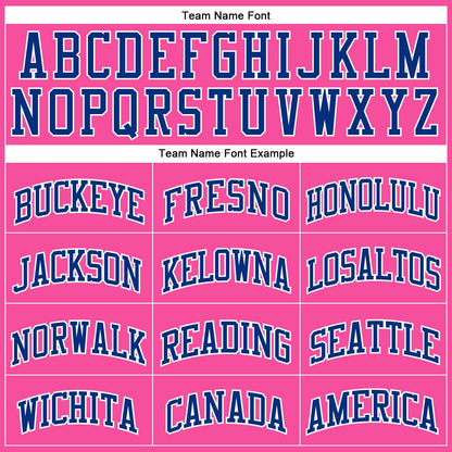 Custom Pink White Pinstripe Royal-White Authentic Basketball Jersey - Sky-Custom