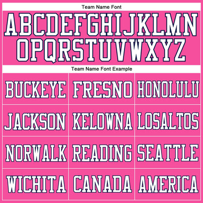 Custom Pink White-Navy Mesh Authentic Football Jersey - Sky-Custom