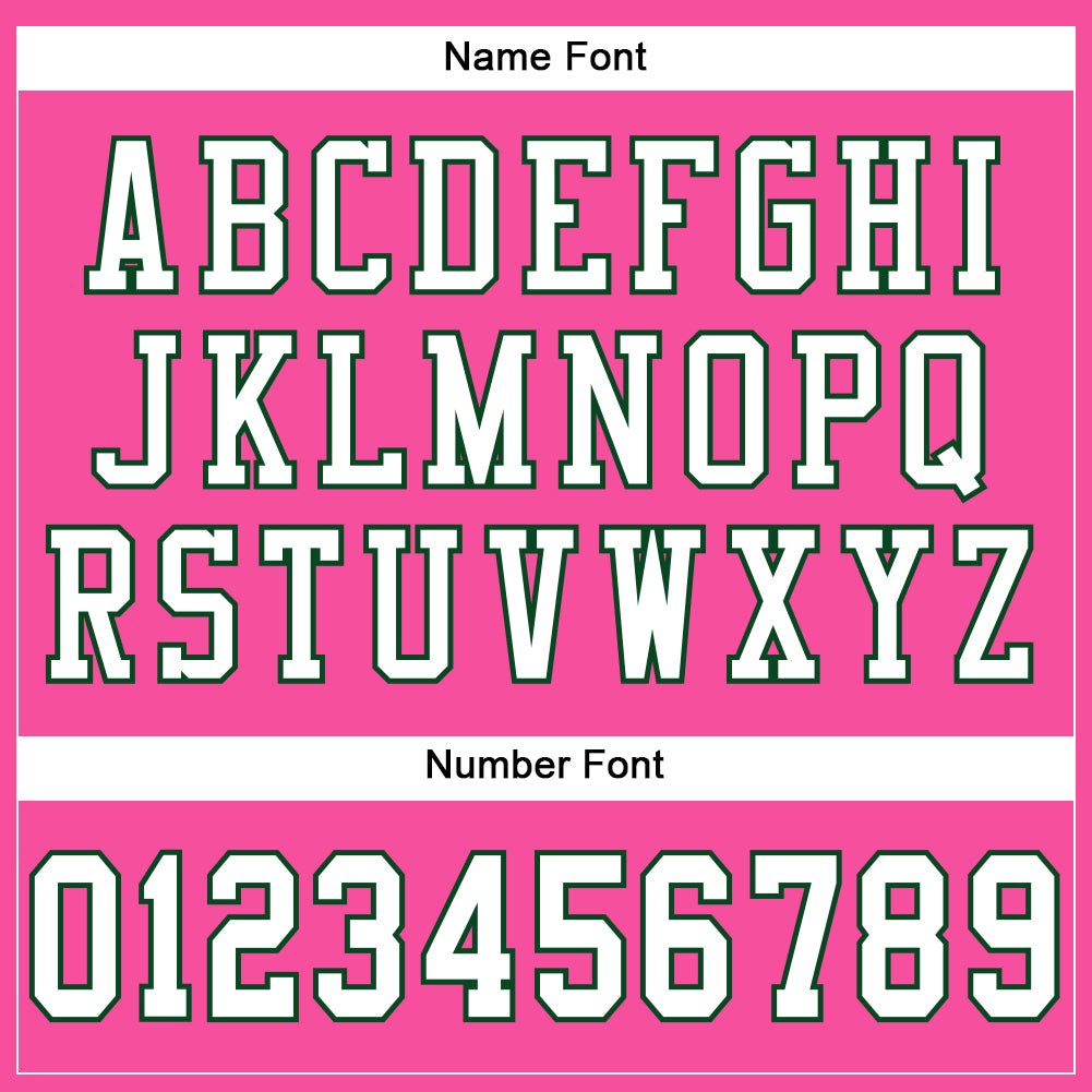 Custom Pink White-Green Mesh Authentic Football Jersey - Sky-Custom